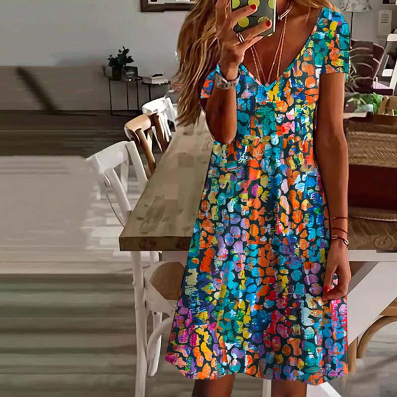 Aditi™ Vintage Colorful Dress