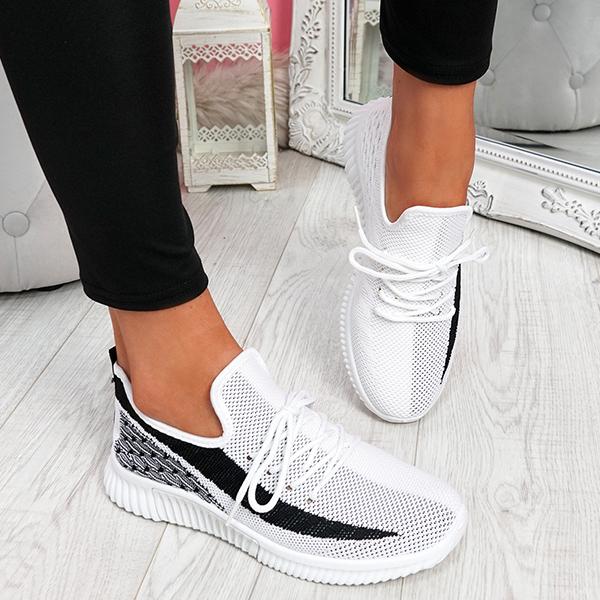 Sarika™ Breathable Lightweight Lace-Up Sneakers