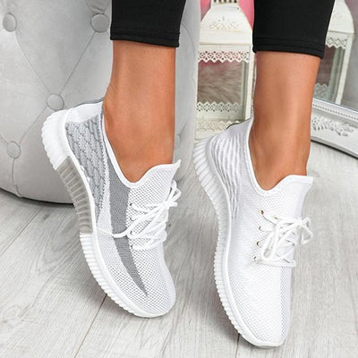 Sarika™ Breathable Lightweight Lace-Up Sneakers