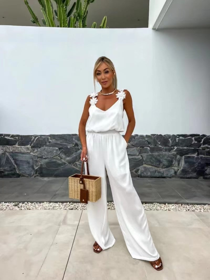 Idika™ Wide-leg Sleeveless Jumpsuit