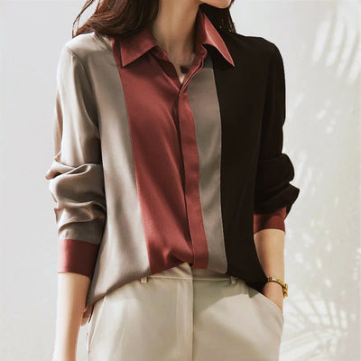 Audrey - Satin Blouse - Nagaia