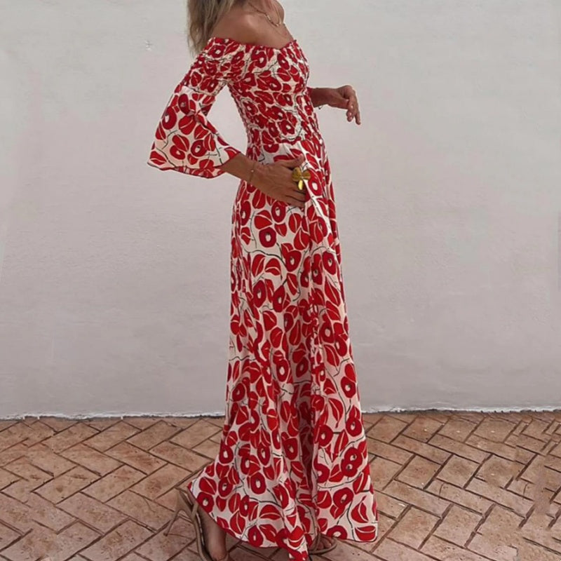 Lalita™ Off-Shoulder Flower Maxi Dress