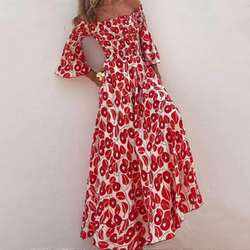 Lalita™ Off-Shoulder Flower Maxi Dress