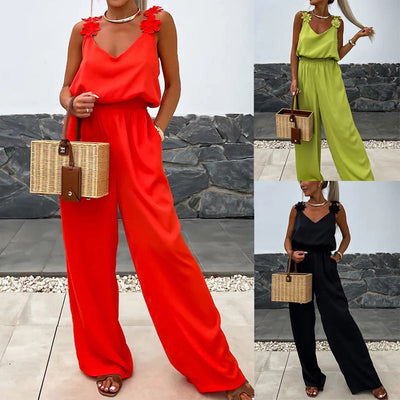 Idika™ Wide-leg Sleeveless Jumpsuit