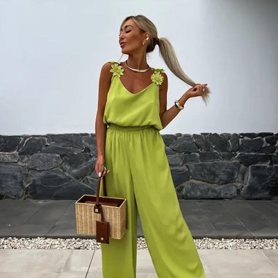 Idika™ Wide-leg Sleeveless Jumpsuit