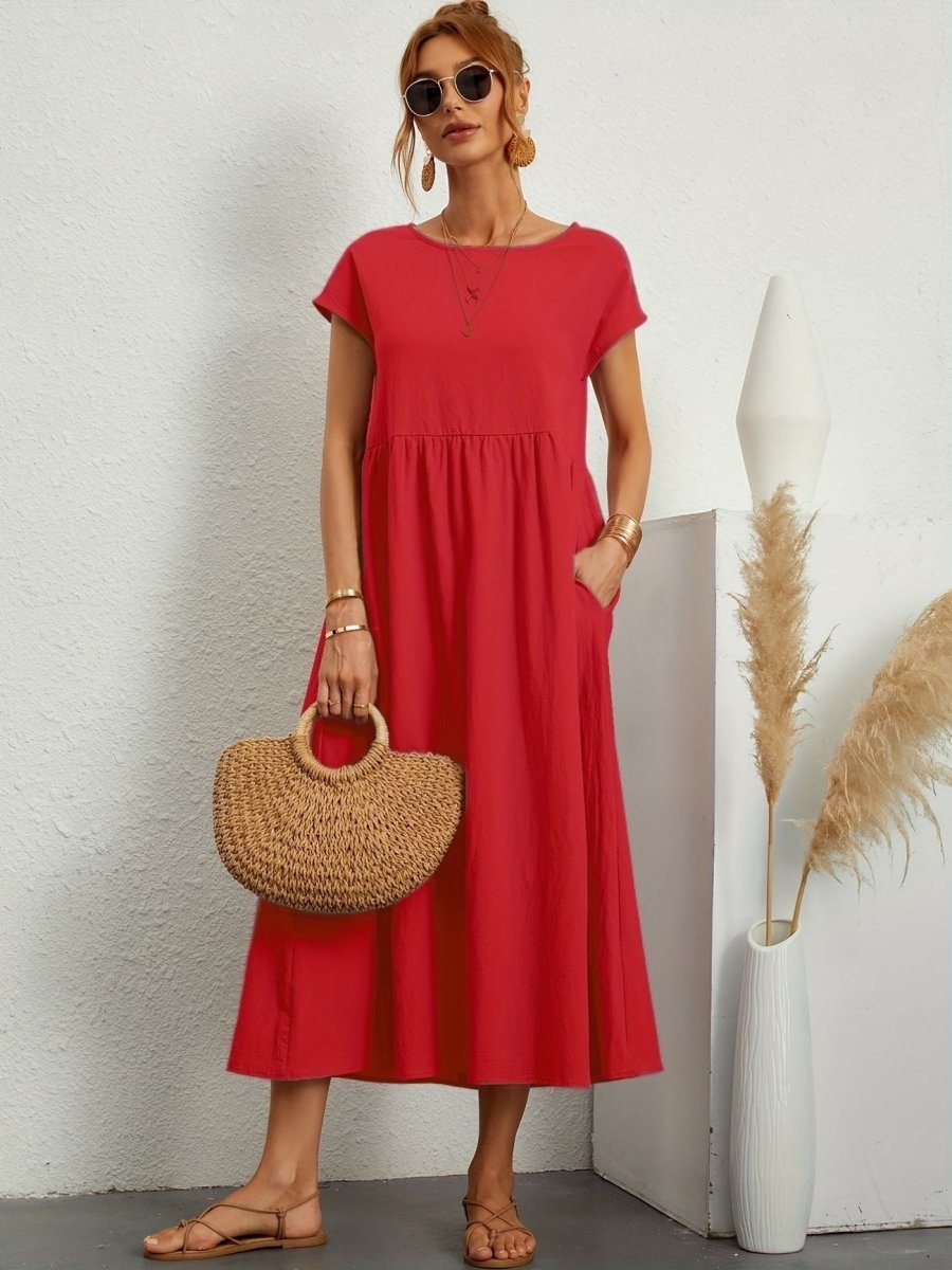 Shylah - O-Neck Casual Summer Dress