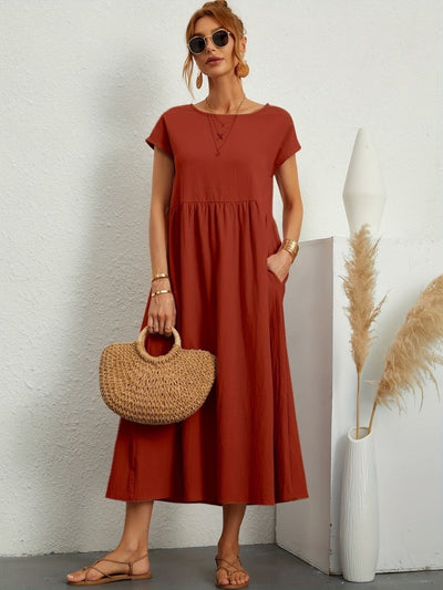 Shylah - O-Neck Casual Summer Dress