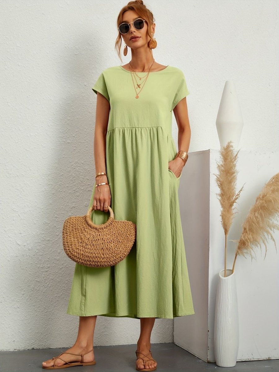 Shylah - O-Neck Casual Summer Dress