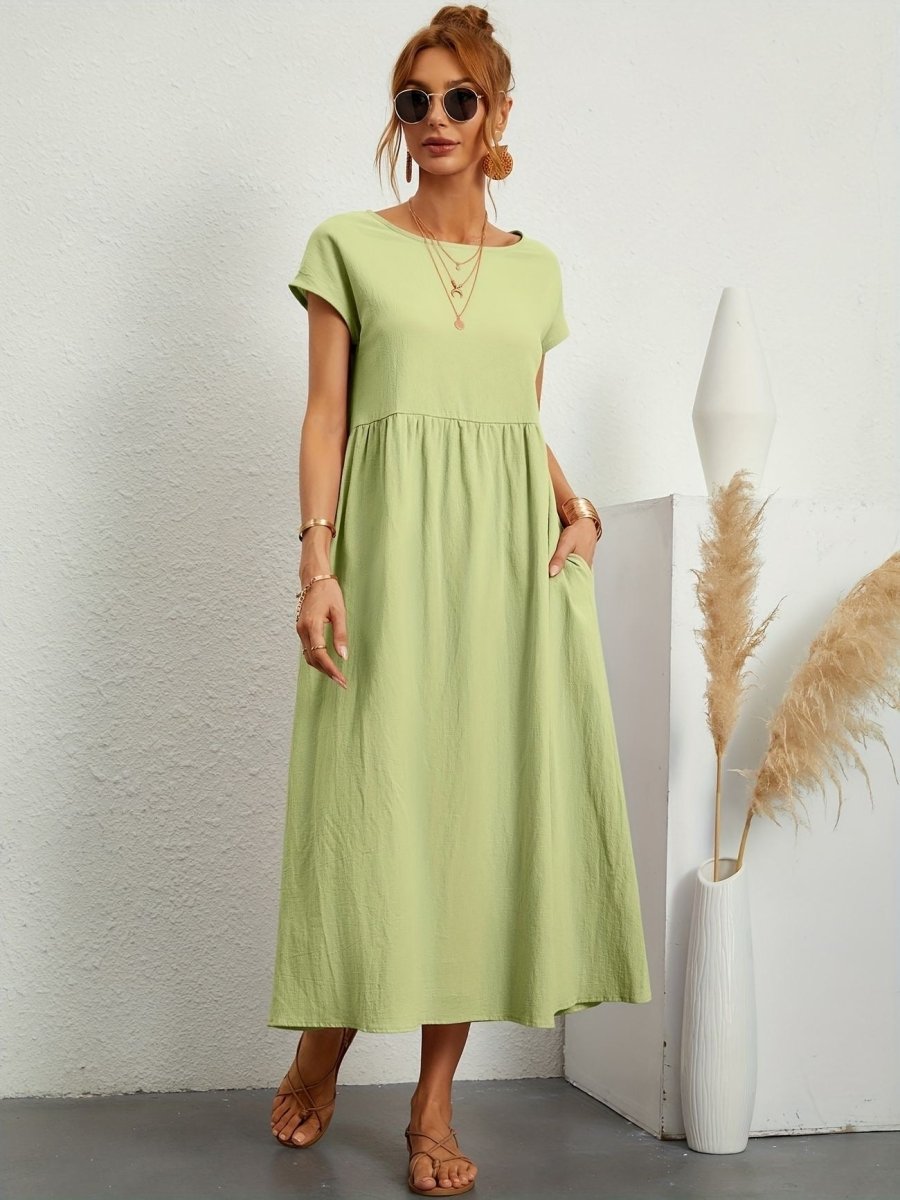 Shylah - O-Neck Casual Summer Dress